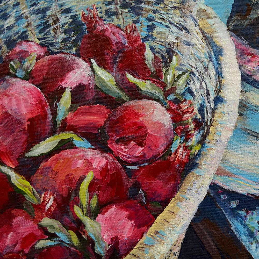 Pomegranate Harvest - Karin Rose Dubois artist - 1 R
